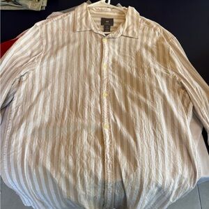 H&M Beige Striped Shirt